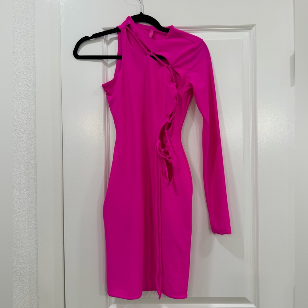 Skims Lace Up Mini Dress - Picture 2 of 14